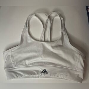White Adidas Sports Bra kids size L